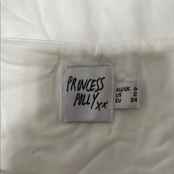Princess Polly White Long Sleeve Bodysuit size 2 - Picture 3 of 5